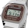 [Casio] CASIO Digital Watch Vintage Series A168WA-5AY Men's, Women's, Kids' Silver x Brown Intern...
