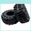 Durable Soft Rubber 2.2" Rock Crawler Tires With Foam For Axial Scx10 Wraith Trx-4