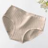 Women Underpants Mid Waist Solid Color Nylon Plus Size Japanese Style Butt-lifted Good Breathability Elastic Quick-drying Sport