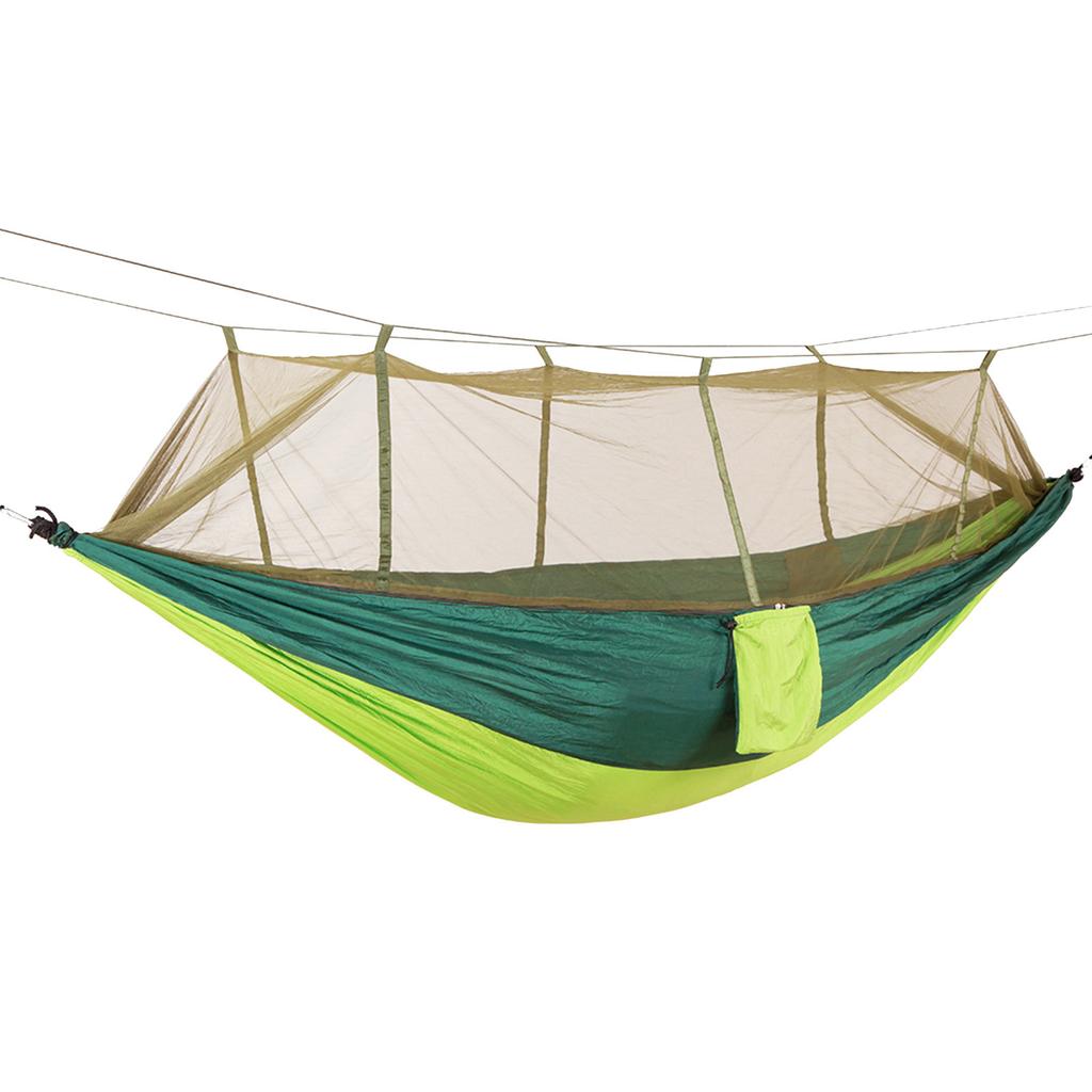 Outdoor Camping Double Green Sky Tent Hammocks With Mosquito Net