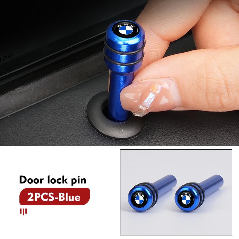 QMBR7 80% New 2/4pcs Car Alloy Door Lock Pin Security Insurance Accessories For BMW E87 E70 E91 E30 G20 E92 E93 E60 E46 E90 G30 E53 X