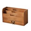 Desktop Organizer Storage Rack Wooden Desktop Organizer with Drawer for Storing Stamps Notes Paper