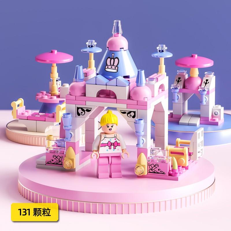 В НАЛИЧИИ Мини 6 в 1 Строительные блоки Сделай сам Обучающая игра для детей Полиция Самолет&пожарная машина&замок Модель Строительные блоки