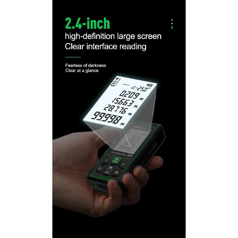 SNDWAY Laser Distance Meter Digital Rangefinder 80M 120M 150M Professional Green Laser Measure Range Finder SW-80GS