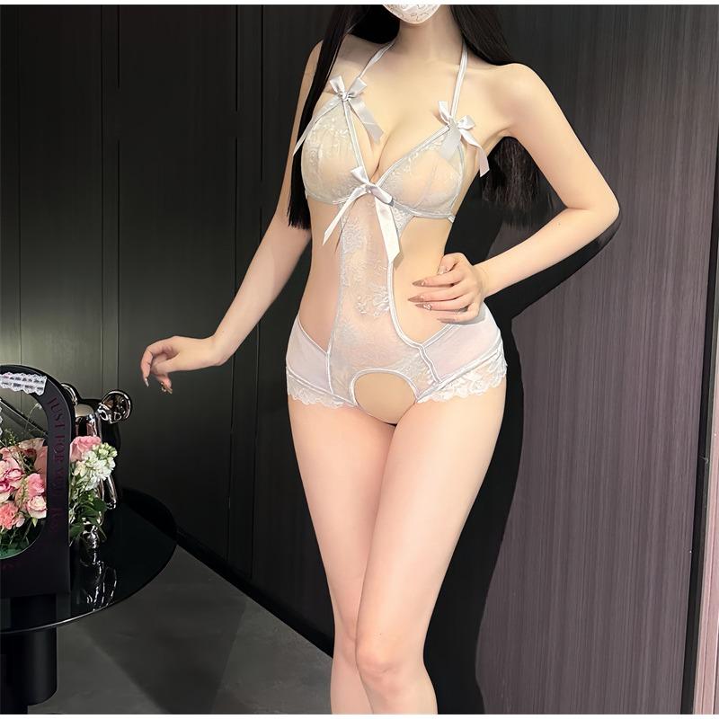 Боди, цельное, с открытой промежностью, для свободного секса, сексуальные подвязки, униформа чистого желания, кружевной соблазнительный комплект для сна 8