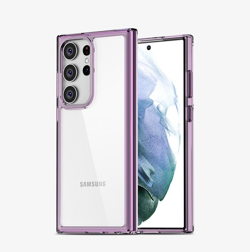Чехол для мобильного телефона Samsung S23ultra Новый прозрачный защитный чехол S23pro Защита от падений S23