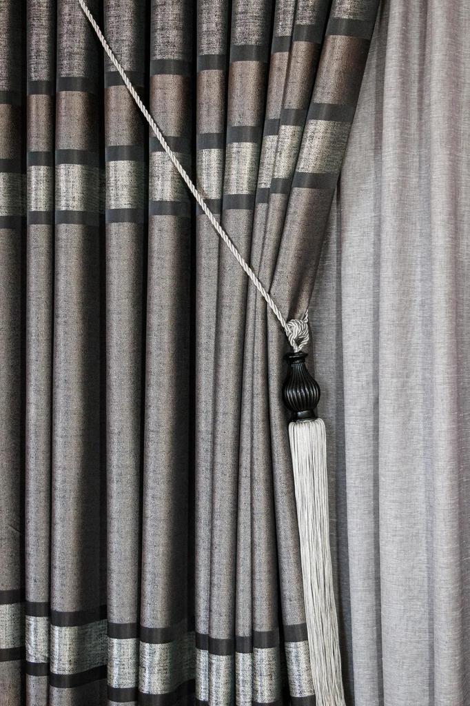 EPeddler Home Одностворчатая занавеска в золотисто-серебряную полоску, плотно плиссированная, жаккардовая, с ярким рисунком