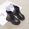 Fashion New Girl's Ankle Boot Autumn Winter  Simple Children Causal Leather Boots Black White Versatile Kids Non-slip Short Boots