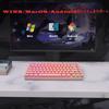 Gaming 81 Blue Switch Mechanical Wireless and USB Wired Connection RGB LED Wireless Keyboard for Work and Compatible with Mac and Windows e-Element
