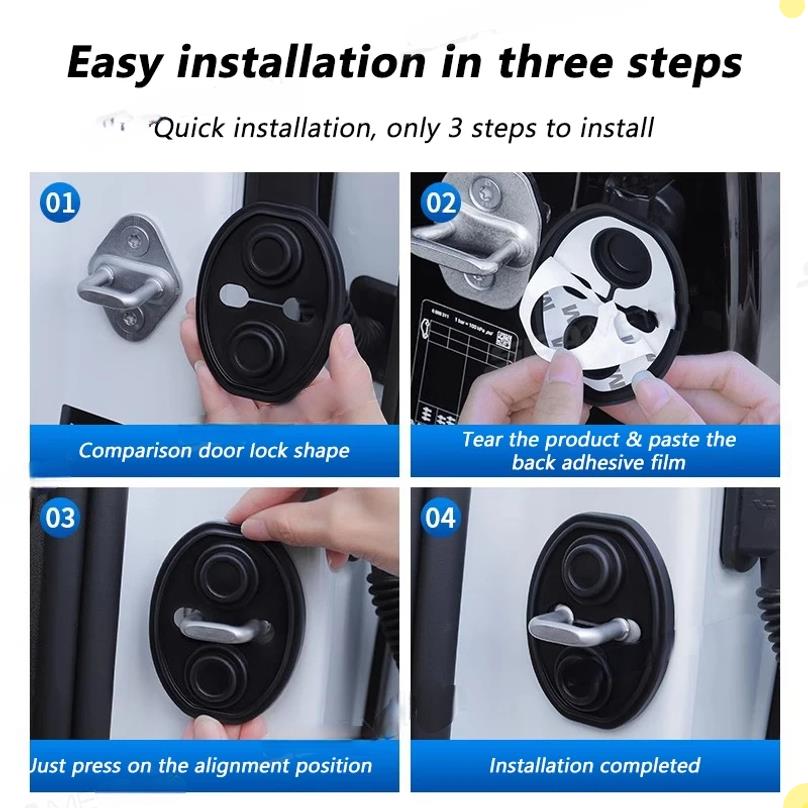 Car Door Closing Shockproof Silicone Cushion Mute Shock Absorber Protective Covers Mute Buffering Cushion Accessories Interior Mirrors 6
