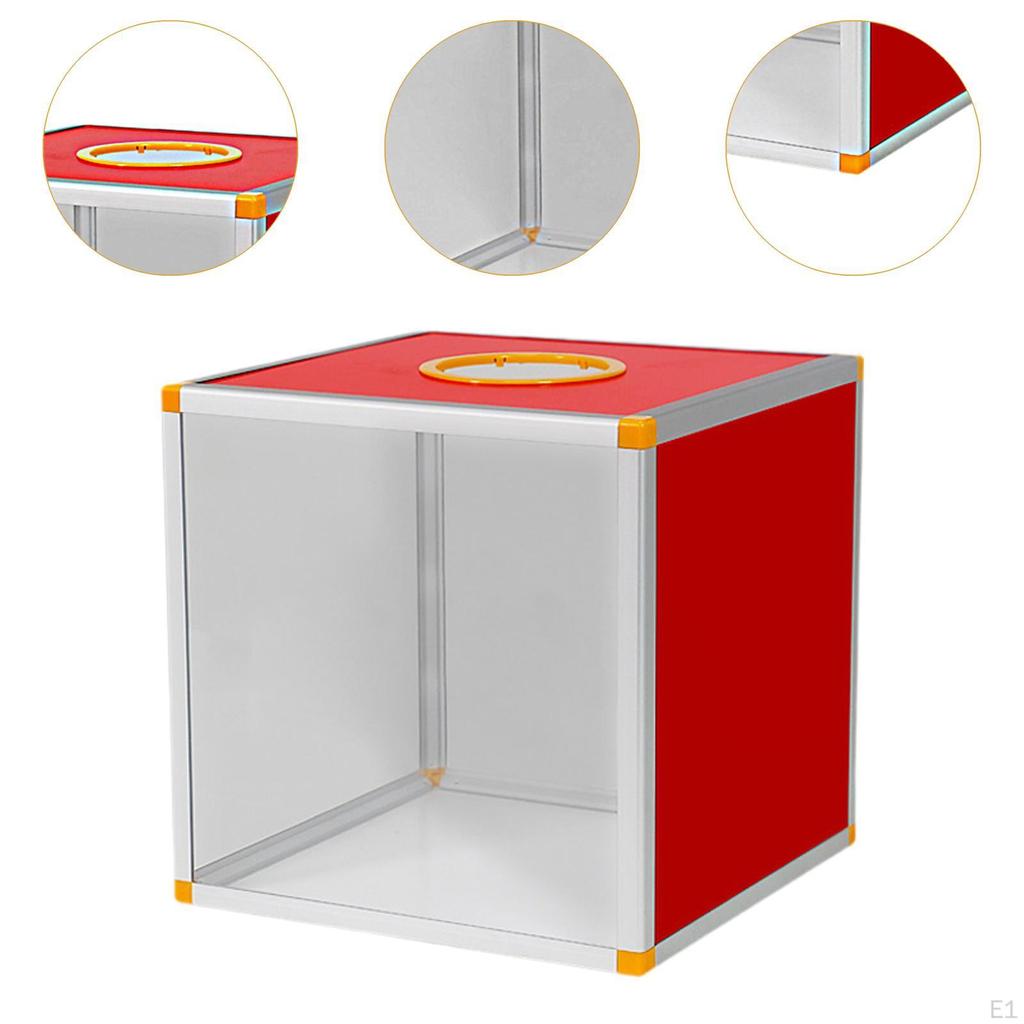 Lucky Draw Box Voting Donation for Annual Meeting Fundraising 30x30x30cm Transparent