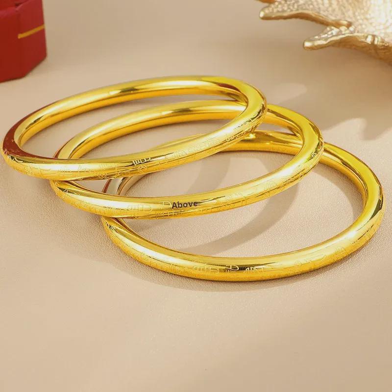 Женский браслет-благословение из титановой стали в китайском стиле - высококачественный, прочный, устойчивый к выцветанию, модный подарок