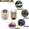 12Pcs 7/16 Inch-24 Threads Brake Union Fittings Assortment 4 Unions 8 Nuts Brake Line Connector for 1/4 Inch Steel Brake Line