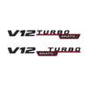 Буквенные наклейки-эмблемы V12BITURBO 4MATIC+ Шильдик V12TURBO 4MATIC+ для крыльев автомобилей классов C E S G и другие наклейки