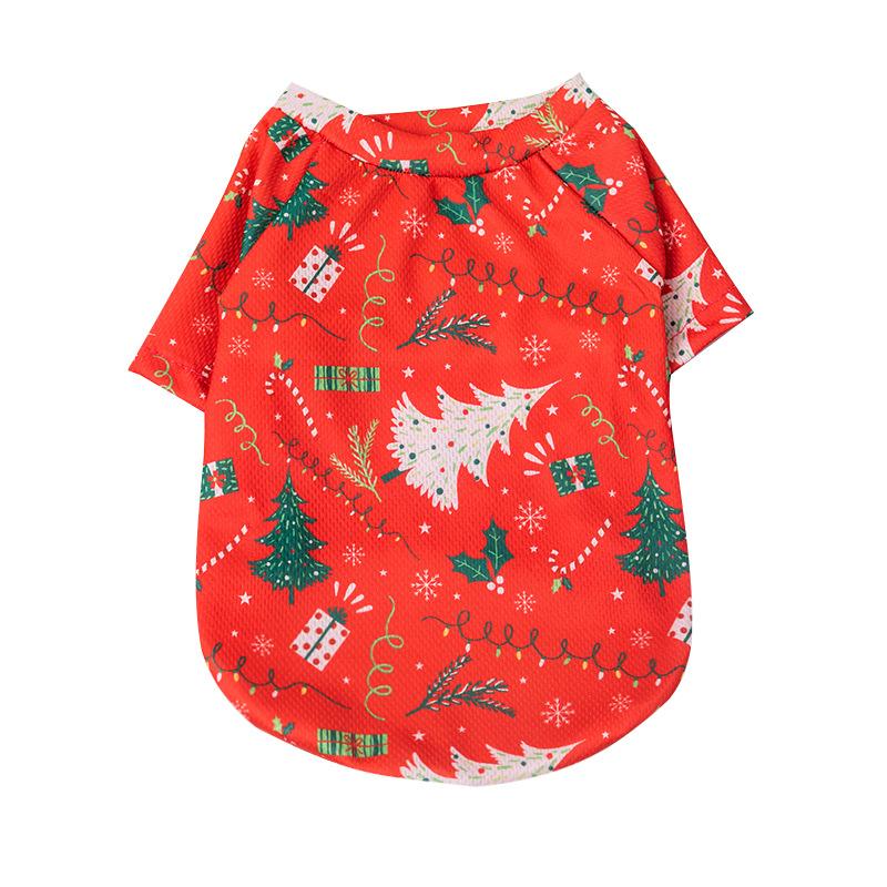 Новая рождественская одежда для собак Китайский Новый год Тедди Тхан Медведь Померанский шпиц Кошка Домашнее животное