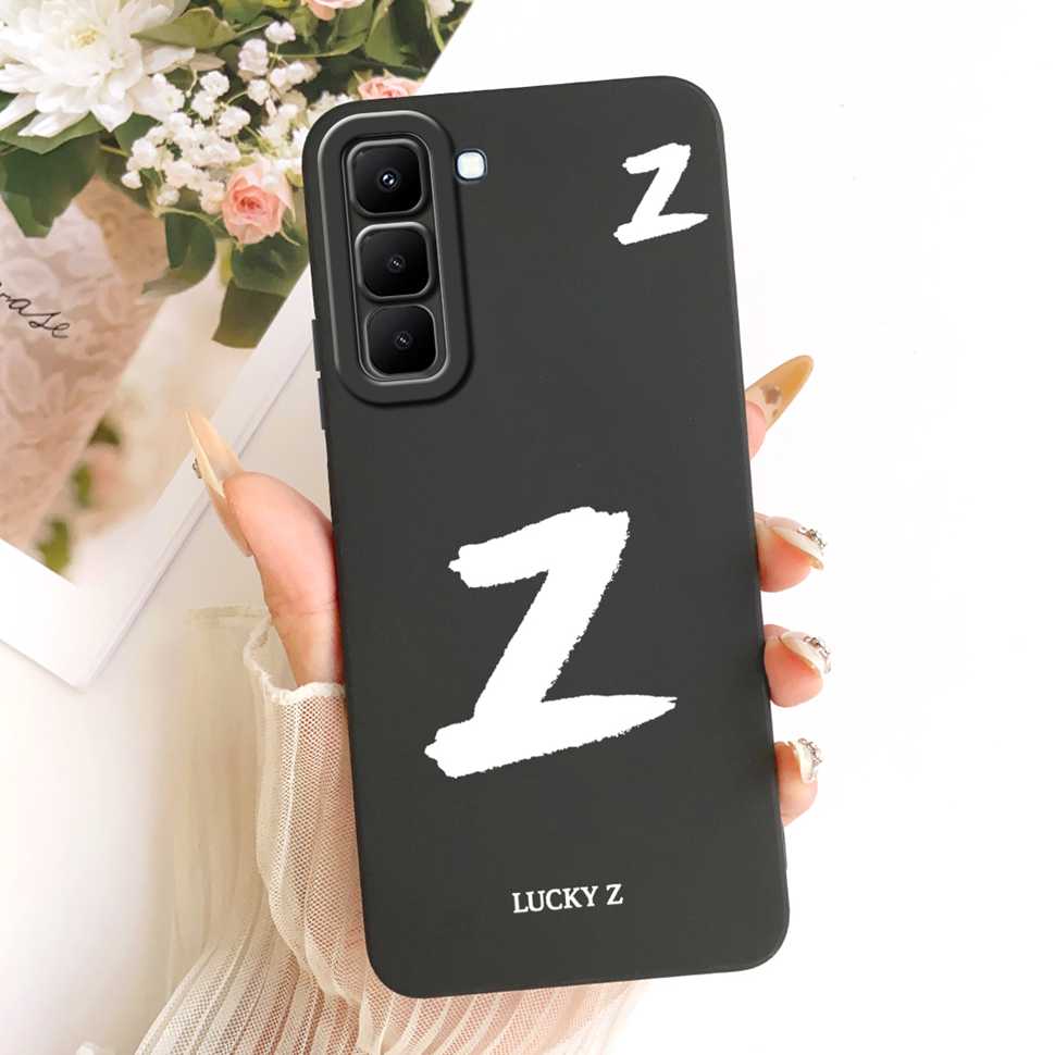 For Infinix Hot 70 5G X6895 Case New Design Letters A-Z Silicone Back Cover For Infinix Hot70 HOT 70 5G Phone Cases Bumper