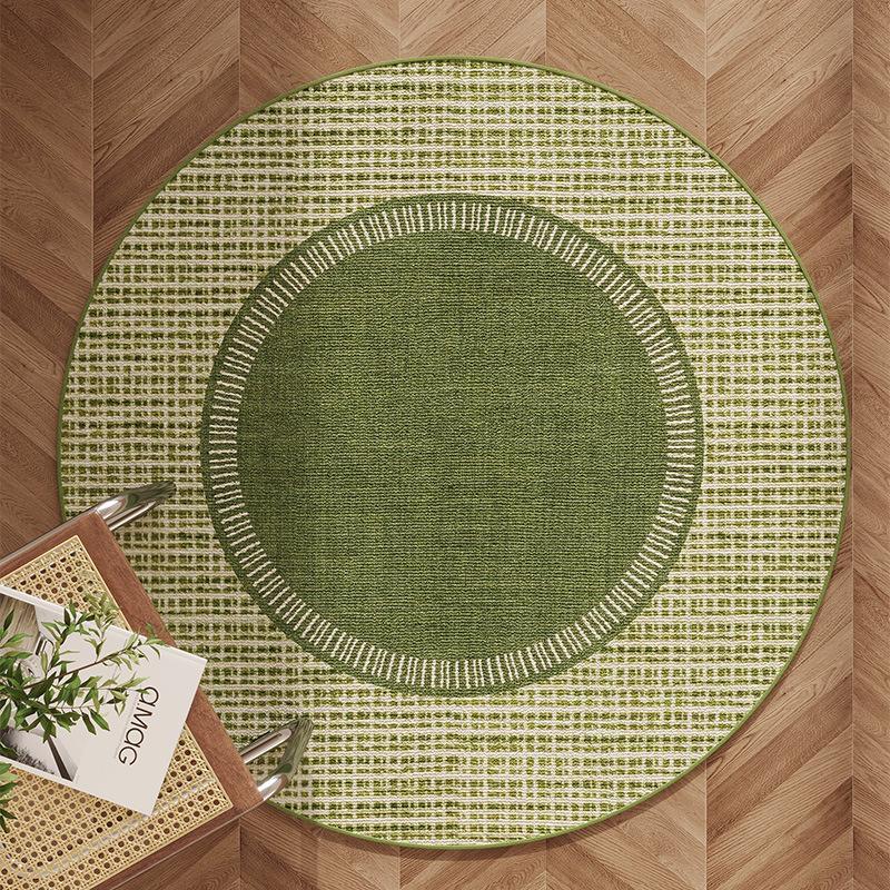 Круглый ковер для гостиной, под диван, коврик для чайного столика, ковер для спальни, кабинета, прикроватный ковер