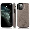 Butterfly Floral PU Leather Wallet Case for iPhone, Card Holder Slot Protective Cover with Kickstand