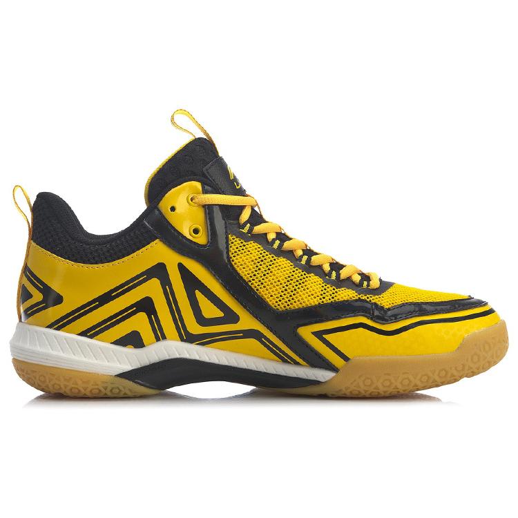 Кроссовки для бадминтона Li Ning Roar Унисекс Низкие Черный/Желтый AYTR007-2