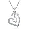 925 Sterling Silver Pendant Necklace For Women Heart Necklace Silver 925 Jewelry Women Necklace 925
