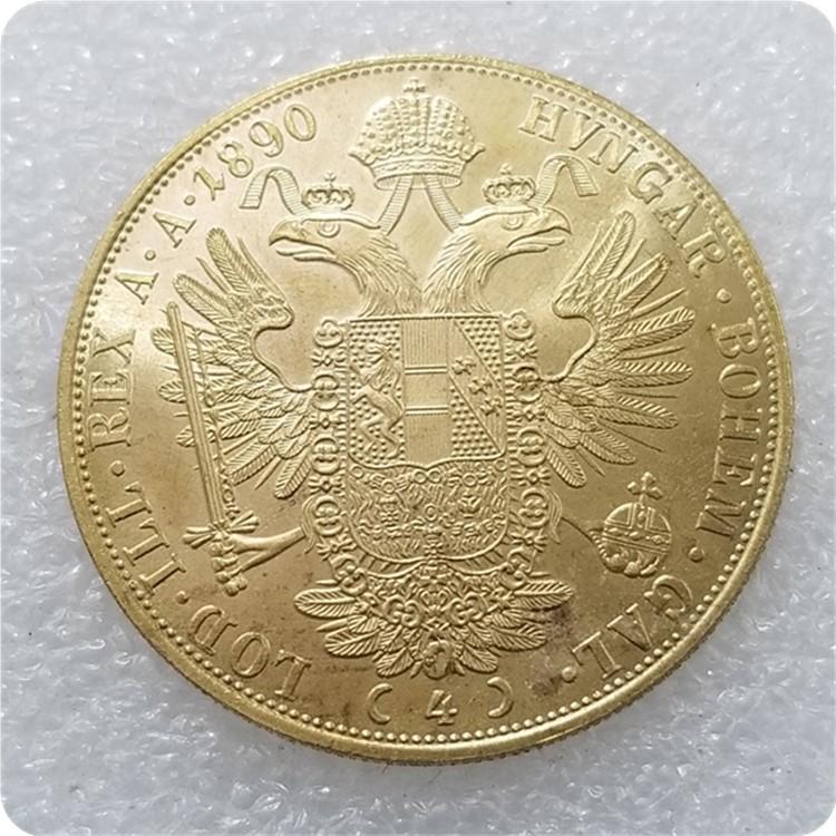 1877,1890,1894,1915 Австрия Памятные Коллекционные Сувениры Монеты