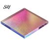 Impact Resistant Craft Tiles Mini Iridescent Acrylic Squares, Translucent Rainbow Pieces, 2cm 3cm Holographic Colorful Mosaic Art Supplies for