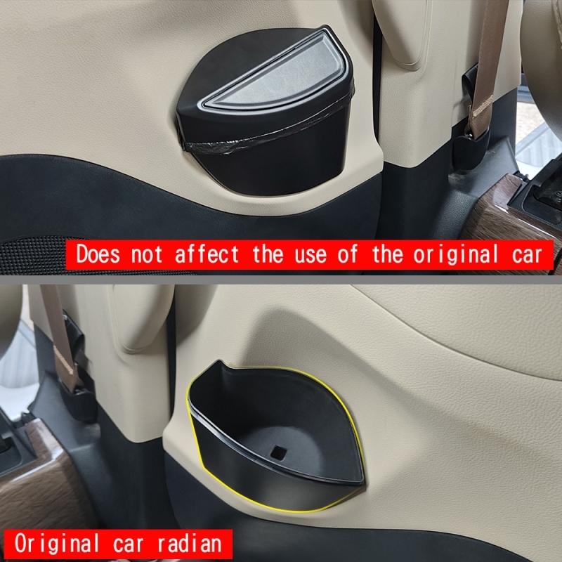 Для Toyota Alphard Vellfire 40 Серии 2024 ABS Мусорное ведро для двери автомобиля среднего ряда Крышка контейнера для мусора Аксессуары для интерьера