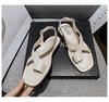 2024 New Women Modern Sandals Summer Fashion Comfortable Leather Casual Flats Shoes Big Size 35-43