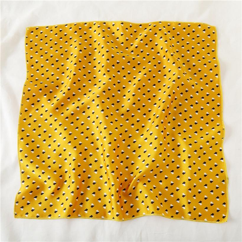 Women Satin Head Neck Scarves Handkerchief Multipurpose Polka Dot Printed Soft Hair Band