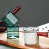 120 мл деревянная ручка стеклянный эспрессо мерный стакан чашка для экстракции кофе со шкалой высокая термостойкость молочный кувшин мерная кружка