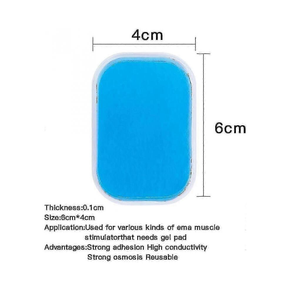 60 Pack EMS Gel Pads for Abdominal Trainer - Replacement Gel Sheets for Electrical Muscle Stimulation (EMS) Abs Trainer