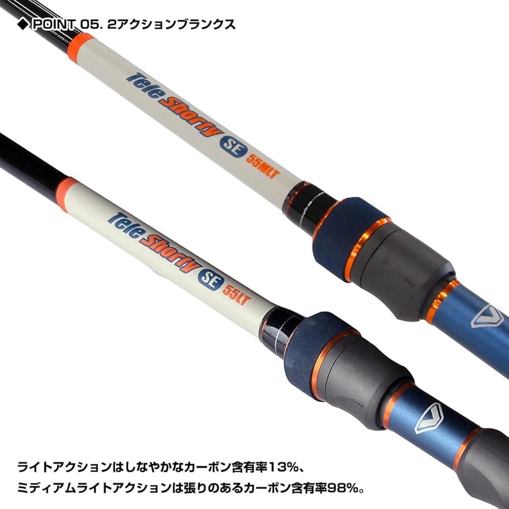 VICEO Tele Shorty SE 55MLT (TSHS55MLT) Удочка [Ультракомпактная спиннинговая удочка, которая легко помещается в сумку]