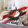 Custom Name Feyenoord Rotterdam2 Flannel Blanket, High quality Comfortable for All Seasons, Home Decor, Warmth and Comfort