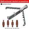 Socket Wrench Mini Ratchet Wrench Cross Slotted Repair Screwdriver  Assembly