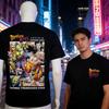 2026 новый Dragon Ball в японском стиле с принтом, повседневная удобная футболка большого размера, короткий рукав, 100% хлопок, шорты