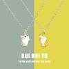 RUI RUI YU Cat Dog Necklace PendantPendant Necklace for Women Men Girlfriend Couple Lover Jewelry Gift