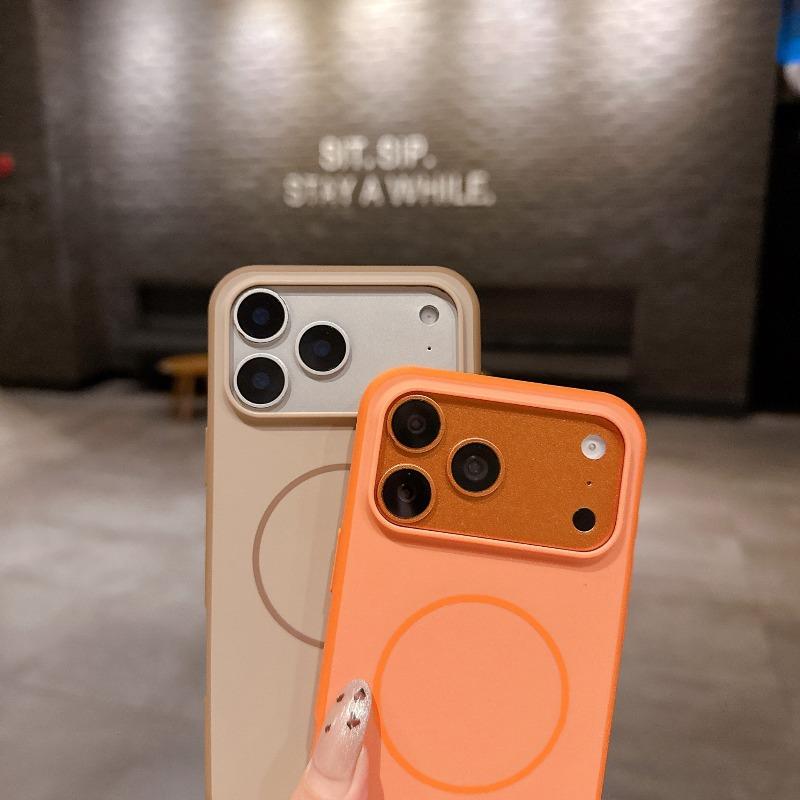 Роскошный чехол для телефона для iPhone 17 16Plus 15 14 13 12 Pro Max Air с MagSafe Беспроводная магнитная зарядка Защита