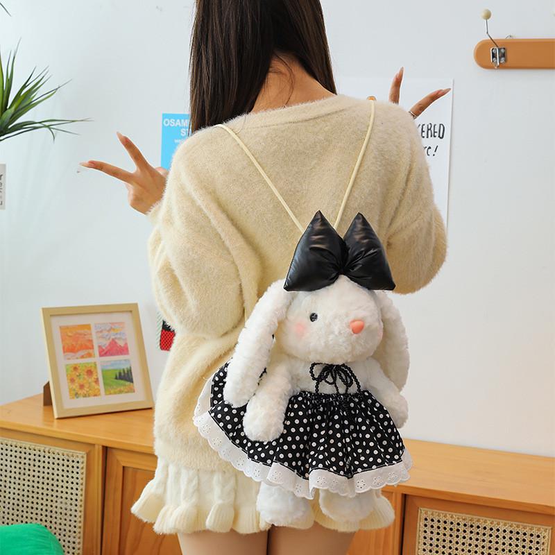 Plush Bowknot Bunny Dolls Childrens Cartoon Animals Holiday Gifts Cotton Pp