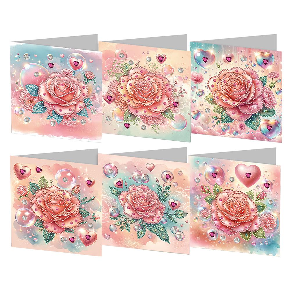 6/12pcs DIY Diamond Painting Greeting Card New 2025 Christmas Card Embroidery Diamond Mosaic Postcards Holiday Christmas Gift