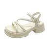 Platform Muffin Sandals Women's Summer New Korean Version Small Strap Roman Sandals Women's Skirt