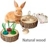 Hamsters Foraging Feeder Wood Puzzle Game Feeding Board for Rabbit Guinea Pigs Chinchillas Treats Dispenser Pet Supply