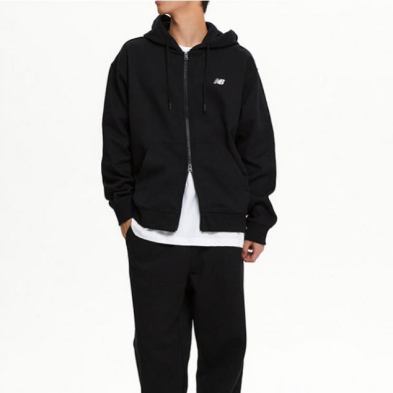 New Balance Толстовка с капюшоном Uni Essential Small Logo на молнии Nbmdfco103 2 типа 1 упаковка