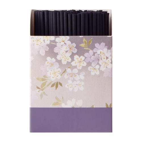 Uno Chiyo's Light Ink Sakura Incense Sticks, Mini, Approx. 75g, Nippon Kodo, Made in Japan, Cherry Blossom Scent, Low Smoke