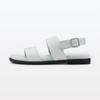 MUJI Women's Leather Sandals EKB16A4S Off-White, Size XS