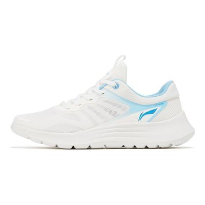 Кроссовки Li Ning легкие, мягкие, дышащие, амортизирующие, прочные, с низким верхом, мужские, белые, синие, ARST019-1