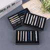 8Pcs/Box Tie Clip Set With Gift Box Wedding Guests Gifts Metal Man Tie Clips