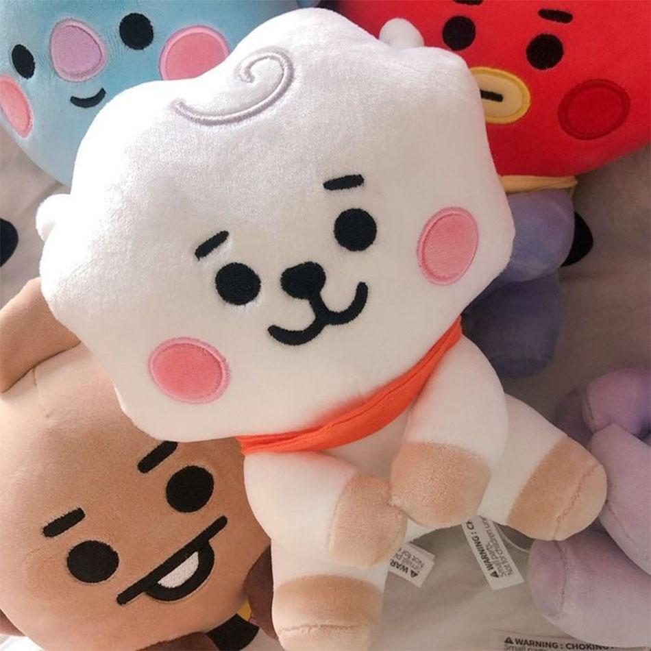 Плюшевые игрушки BT21 Кавайный Мини-брелок Аниме Подвеска Украшение для Детей Игрушка Около 12 см Мягкие Мягкие Игрушки Кукла Подарок