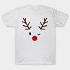T Shirt Women Fun Christmas Spirit Red Nosed Reindeer Wink Cute Harajuku Print Kawaii Tshirt Summer Short Sleeve Female T-Shirt Top Tee