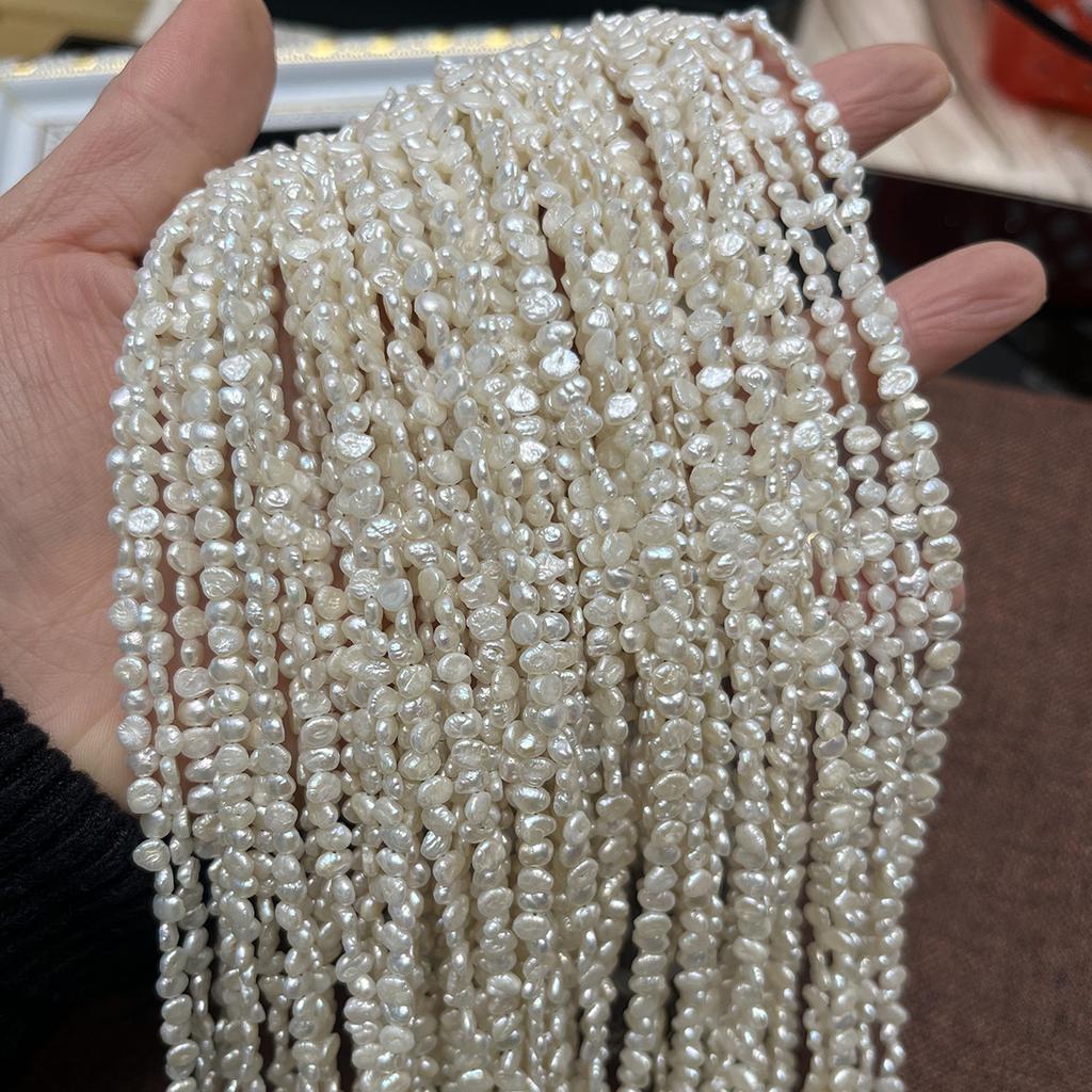 1 нить мини белых бусин из натуральной ракушки перламутра, бохо двухсторонние светлые бусины, 3-5 мм, для изготовления украшений своими руками, идеальный свадебный крафт о любви, 36 см