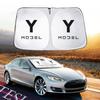 For Tesla Model Y 2023 2022   Windshield Sunshade Folding Front Window Sun Shade Cover Heat Protection Visor